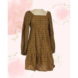 Universal Thread Floral Long Sleeve Mini Dress - XS